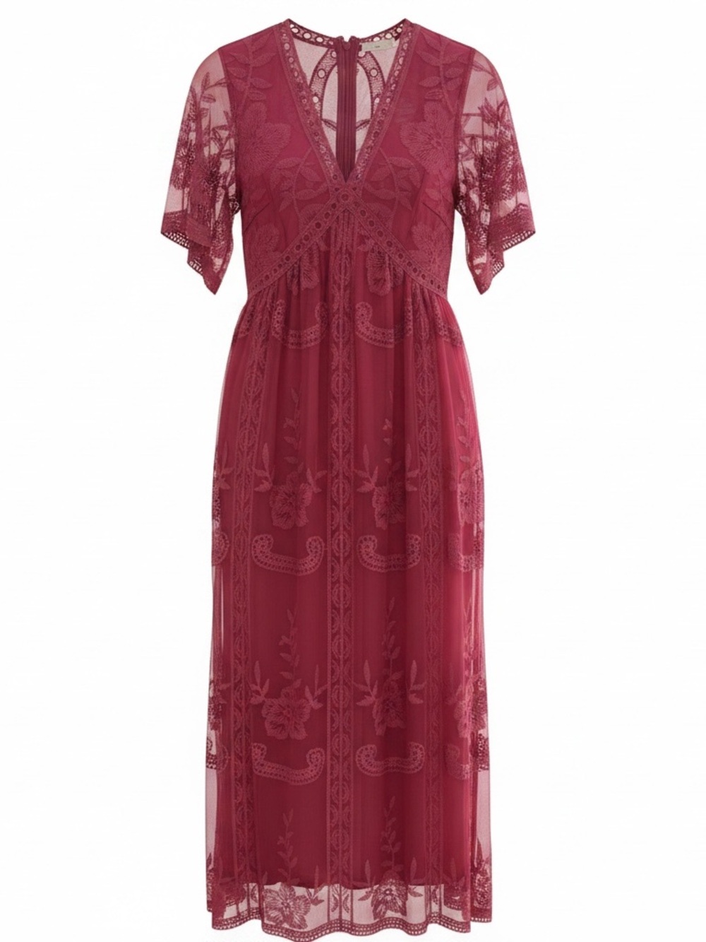 NWT PinkBlush Lace Embroidered Maxi Dress
Size Small